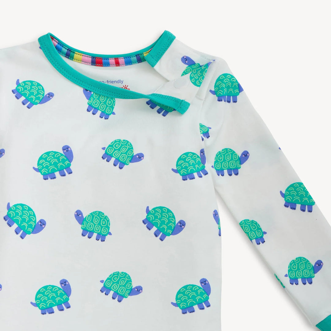Turtle Stripe CloudStretch L/S Pajamas 2-Pack