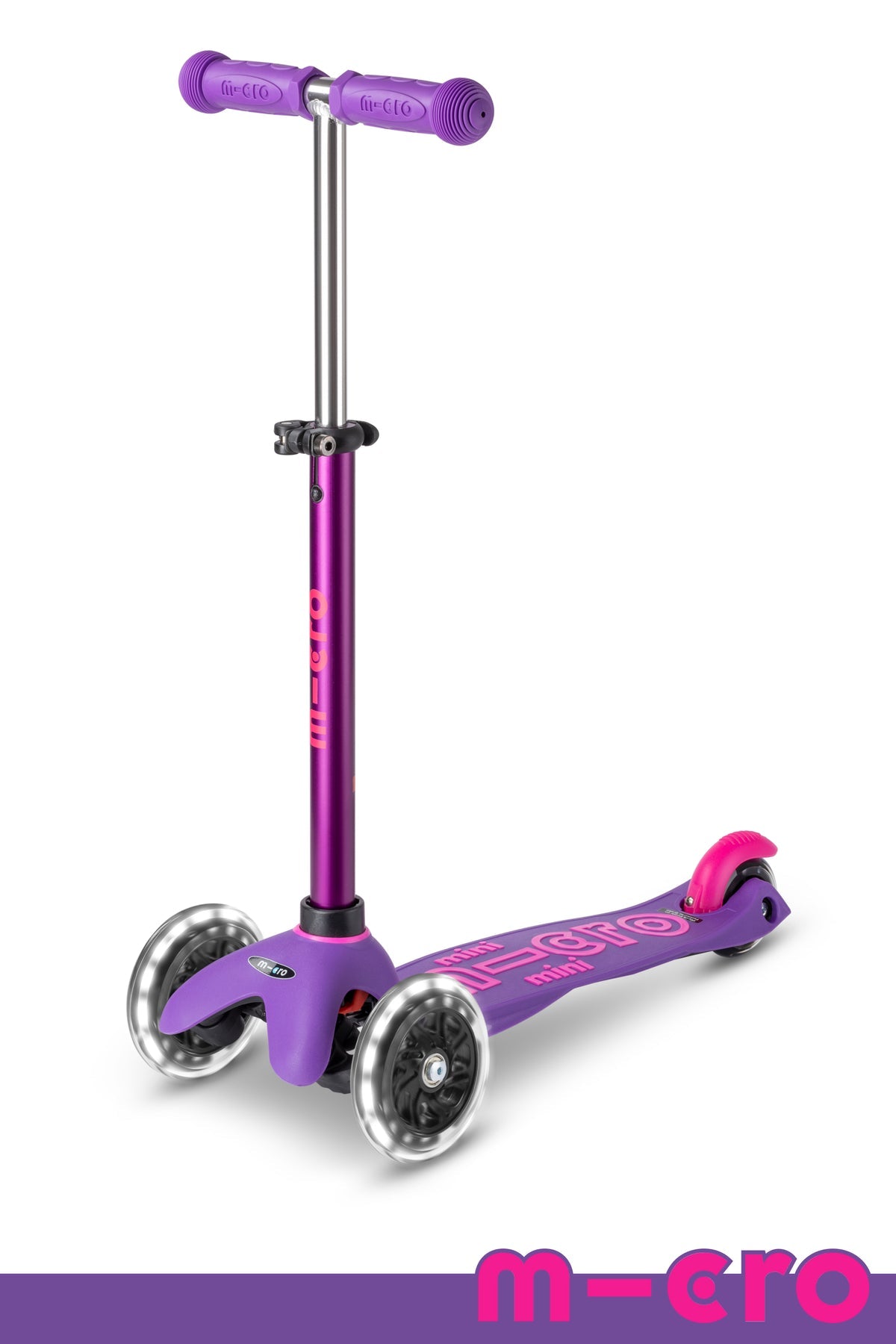 Purple/Pink LED Micro Mini Deluxe Scooter (2-5 years)