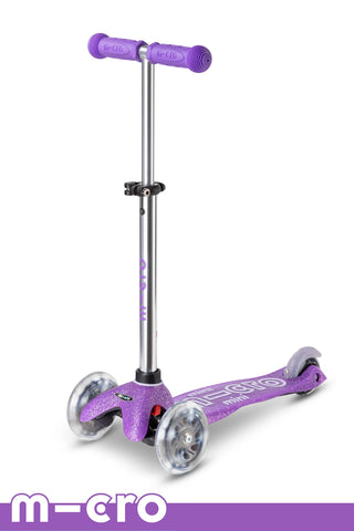 Fairy Purple Glitter LED Micro Mini Deluxe Scooter (2-5 years)