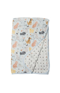 Muslin Quilt Blanket - Honey Puppies
