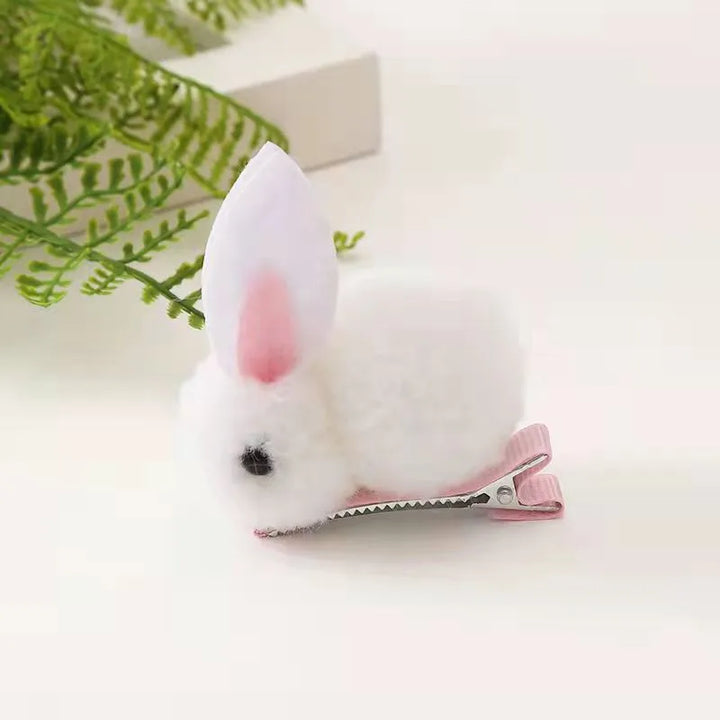 Pom Pom Bunny Hair Clip
