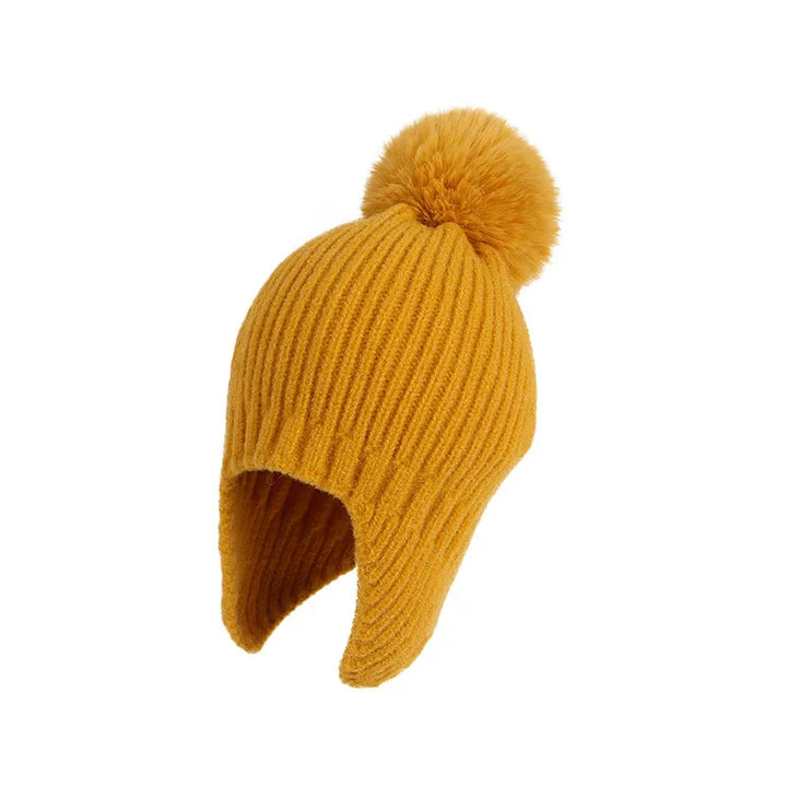 Earflap Pom Beanie