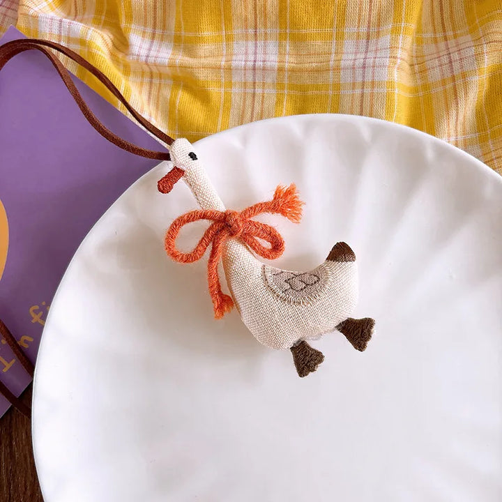 Plush Goose Necklace