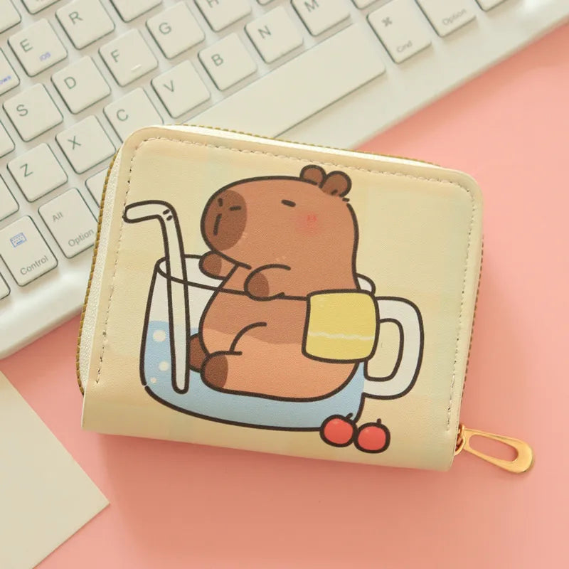 Capybara Zipper Wallet