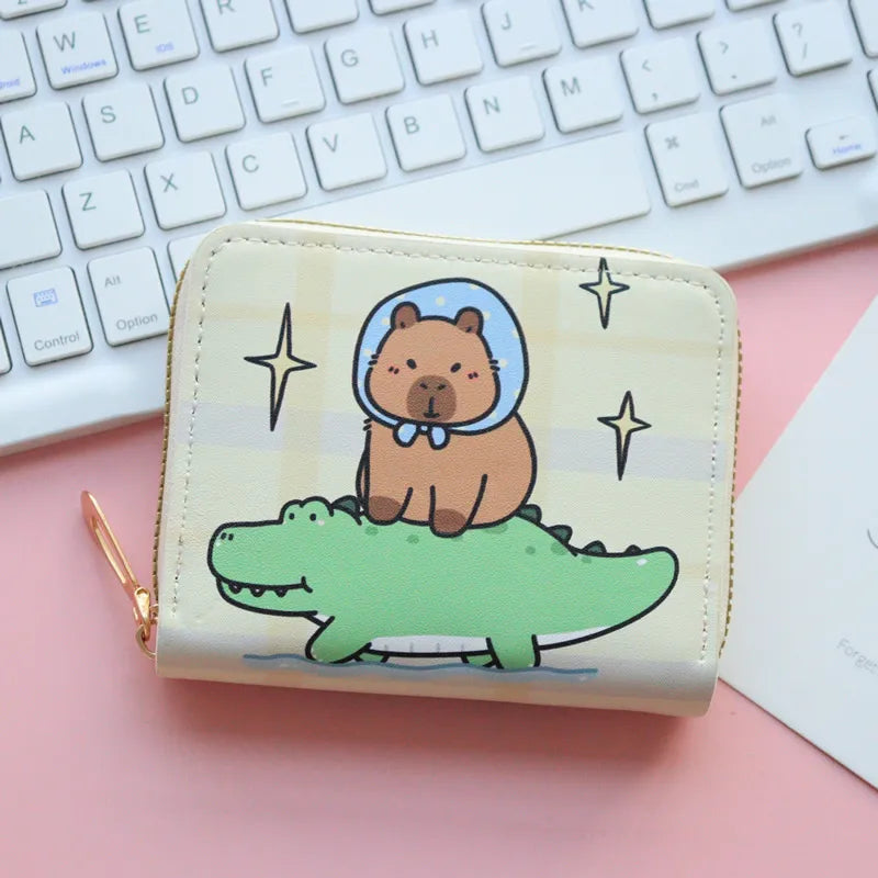 Capybara Zipper Wallet