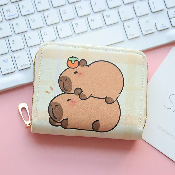 Capybara Zipper Wallet