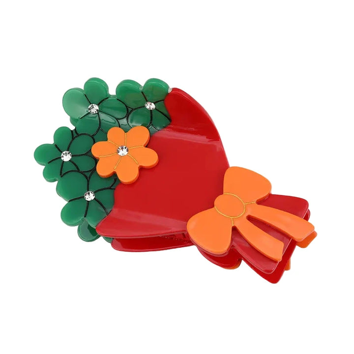 Bouquet Hair Clip Green