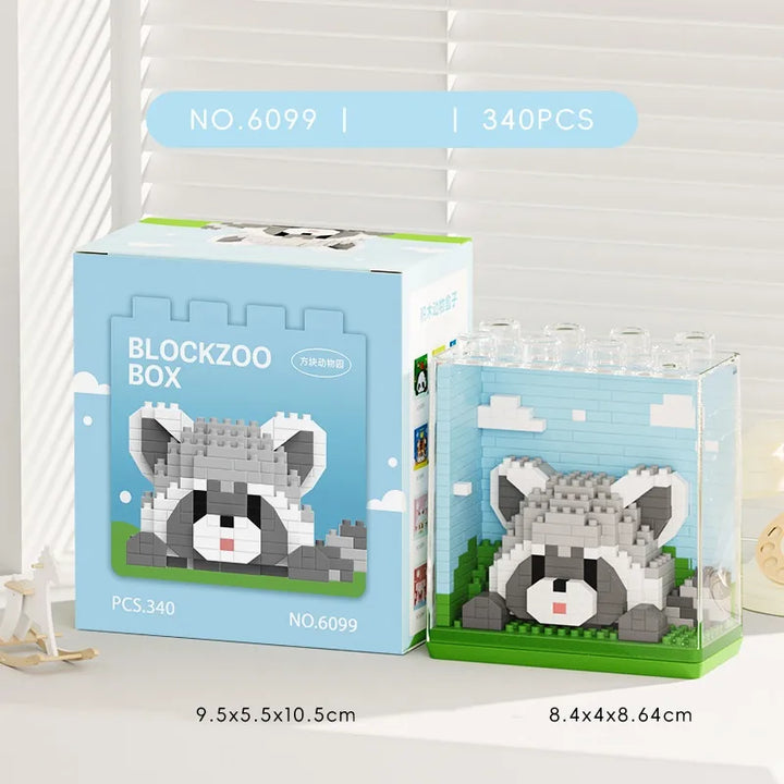 Animal Block Set with Case