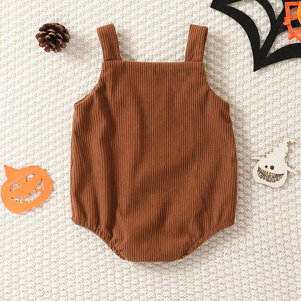 Pumpkin Corduroy Romper