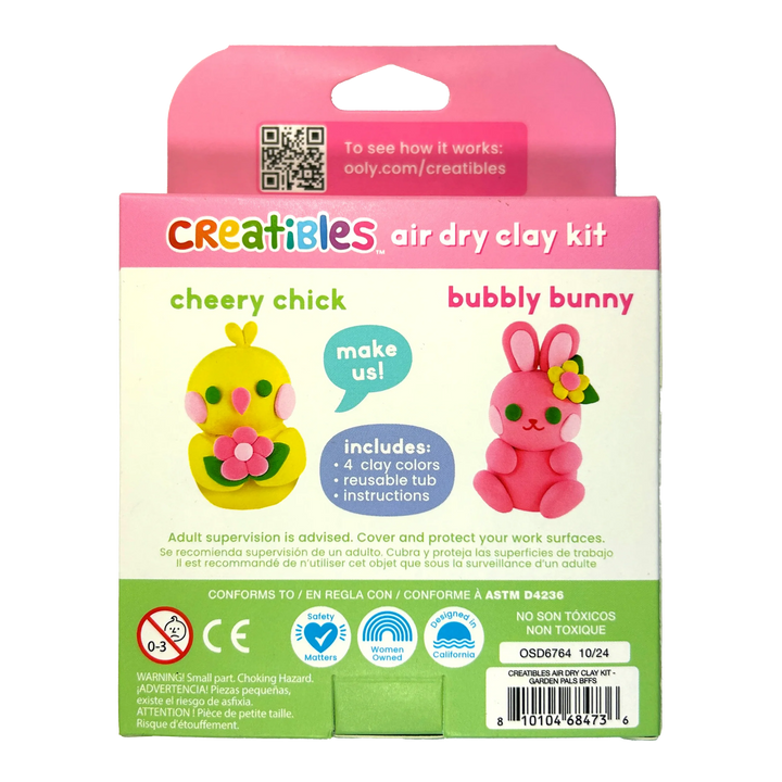 Creatibles Air Dry Clay Kit - Garden Pals Bffs