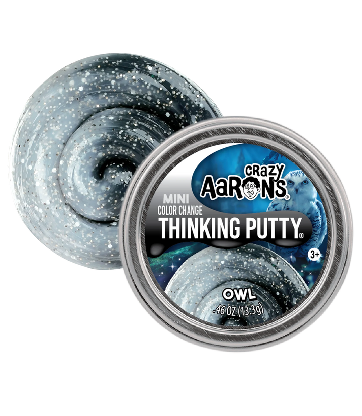 Mini Owl - 2" Color Changing Thinking Putty Tin