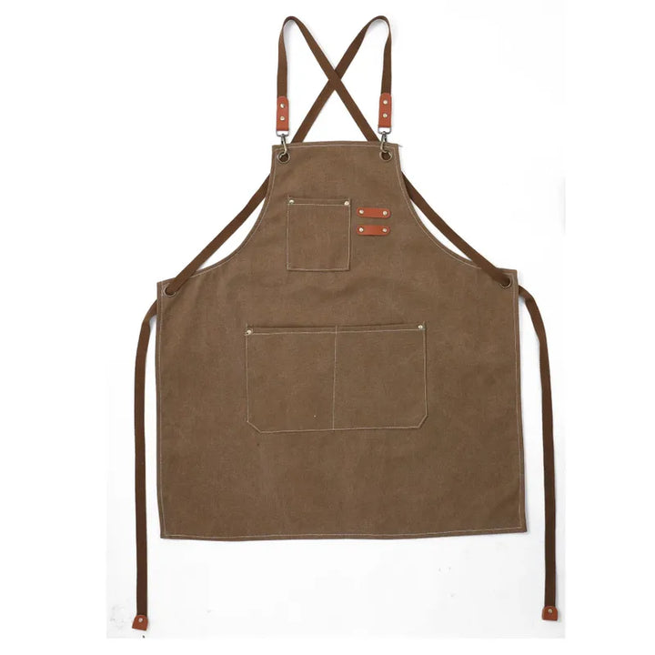 Canvas Kid Apron Brown