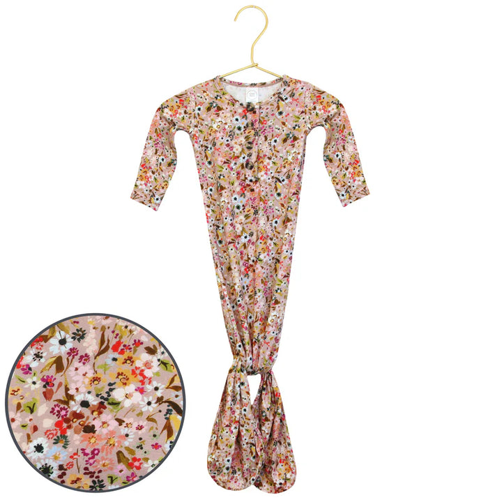 Penelope Knotted Gown nb-3 months