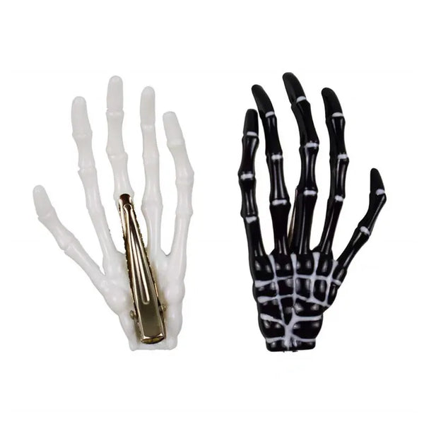 Black Skeleton Hand Hairclip