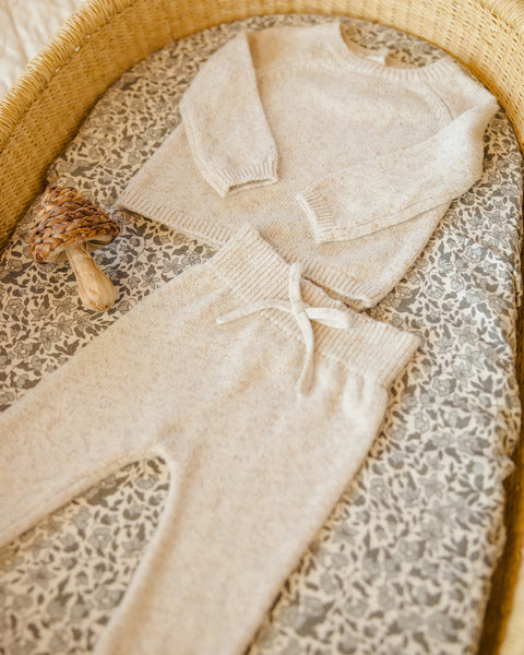 Knit Sweater Speckled Natural