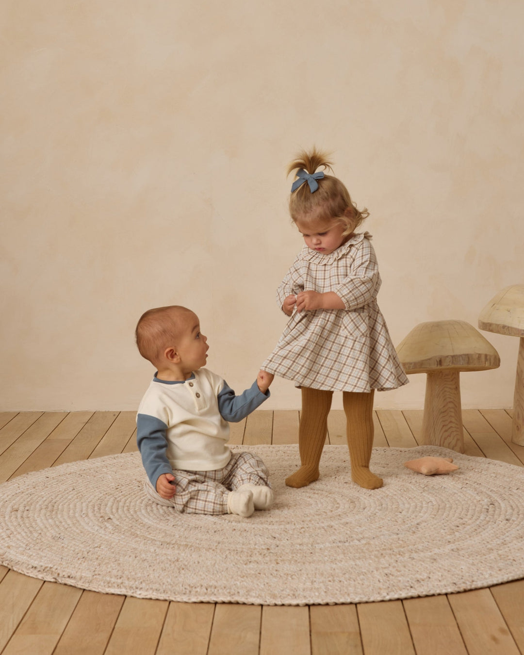 Blue Plaid Simone Dress