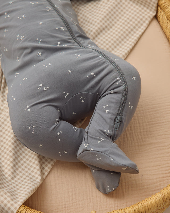 Ocean Starlight Bamboo Zip Footie