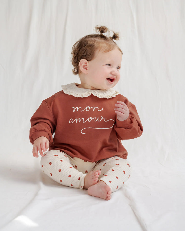 Mon Amour Collared Sweatshirt