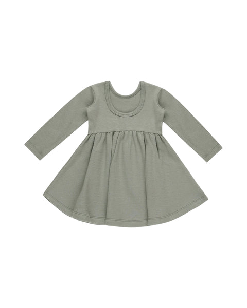 Ribbed Long Sleeve Dress Basil