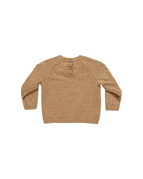 Knit Sweater Speckled Golden