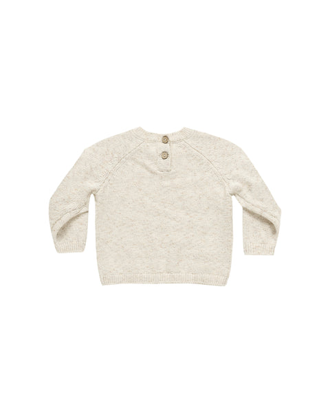 Knit Sweater Speckled Natural