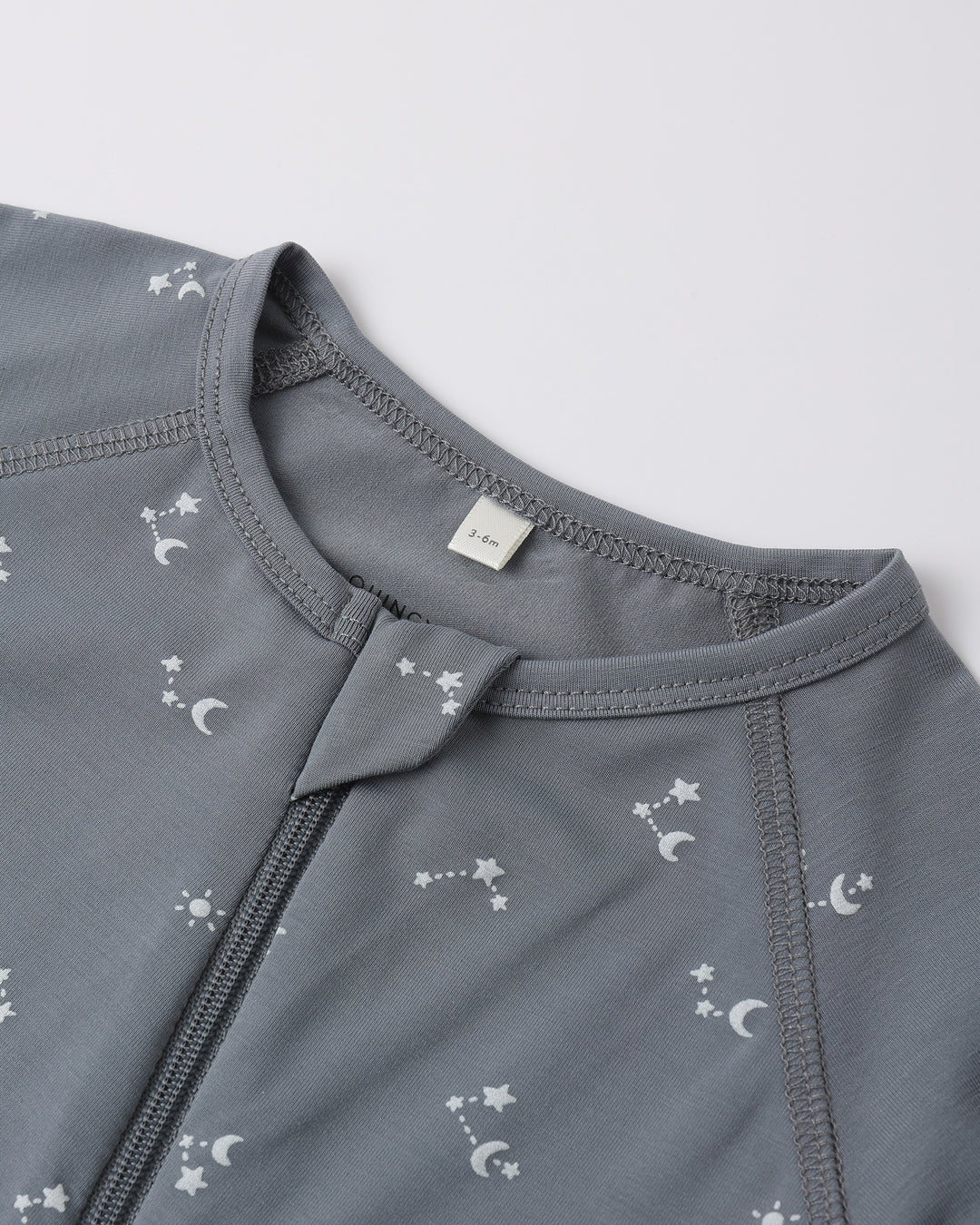 Ocean Starlight Bamboo Zip Footie