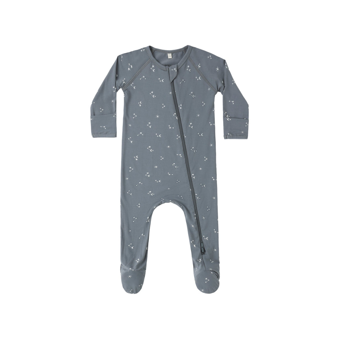 Ocean Starlight Bamboo Zip Footie