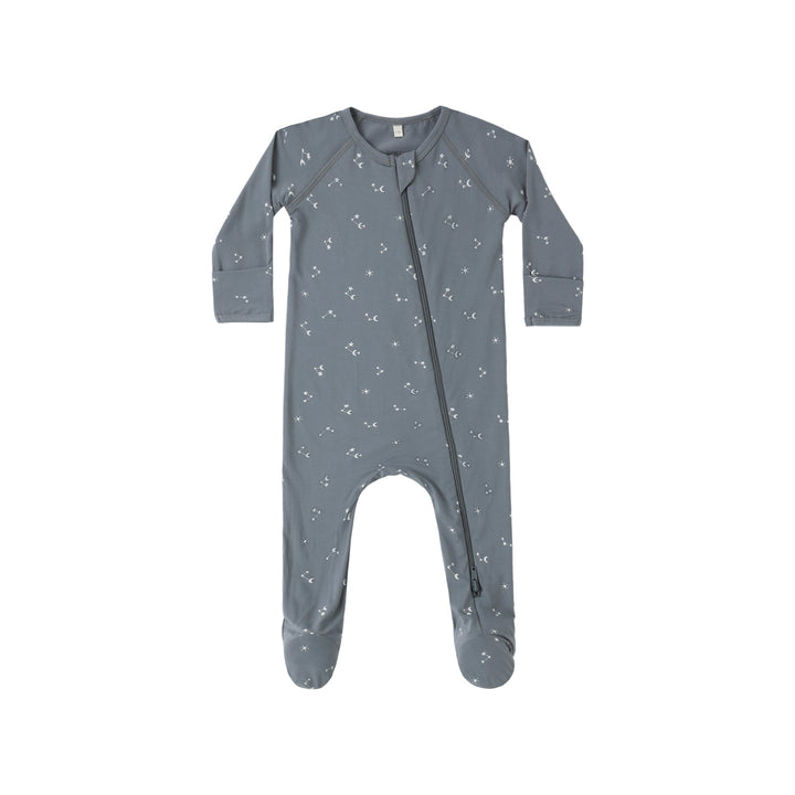 Ocean Starlight Bamboo Zip Footie