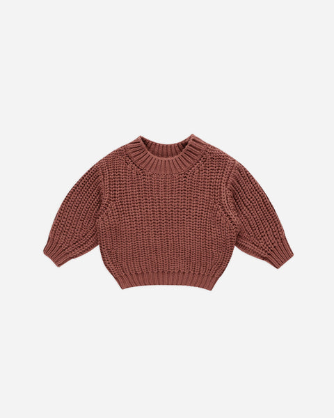 Cranberry Chunky Knit Sweater