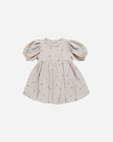 Stars Waffle Babydoll Dress