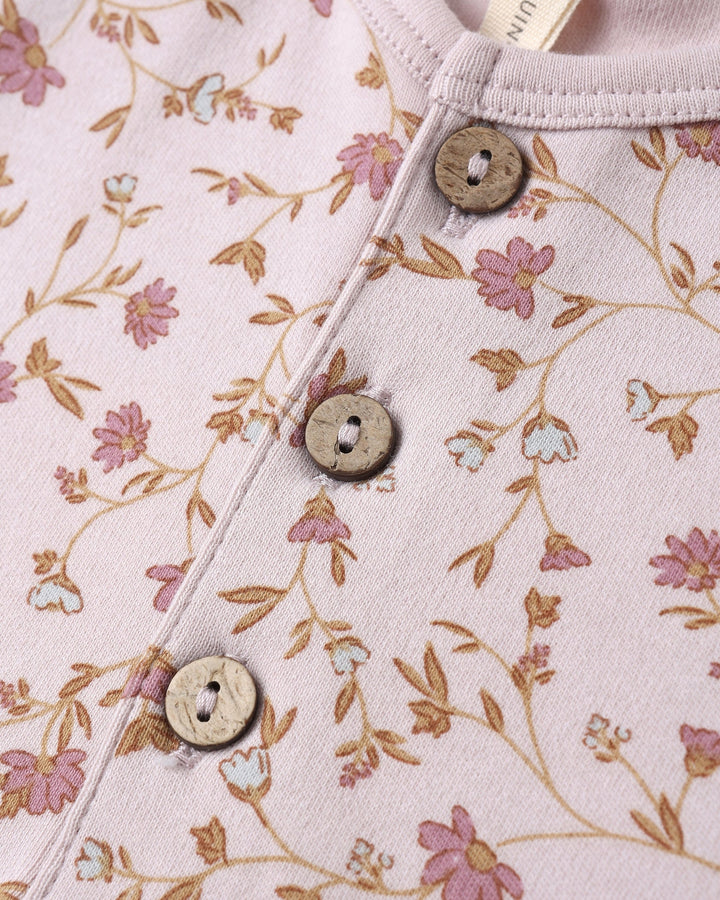 Lilac Garden Henley Bubble Jumpsuit