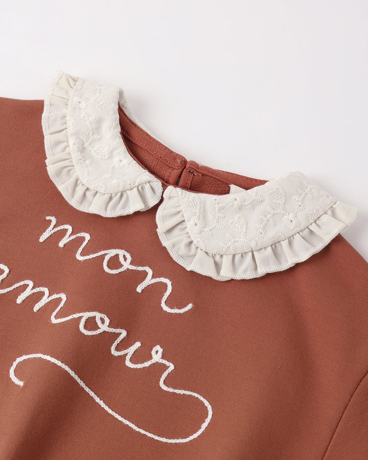 Mon Amour Collared Sweatshirt