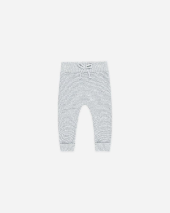 Heathered Dusty Blue Knit Pant