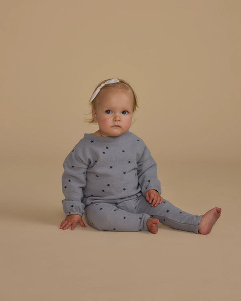 Blue Stars Spongey Knit Set