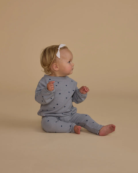 Blue Stars Spongey Knit Set