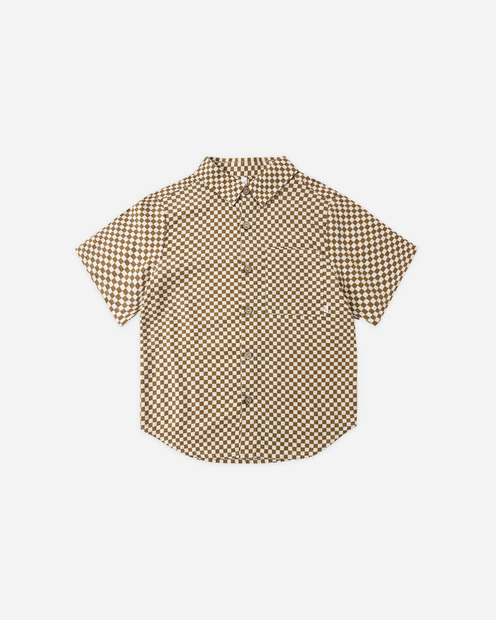 Ocre Check Collared S/S Shirt