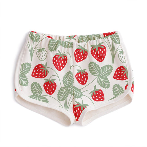 Strawberries Red & Green Shorts
