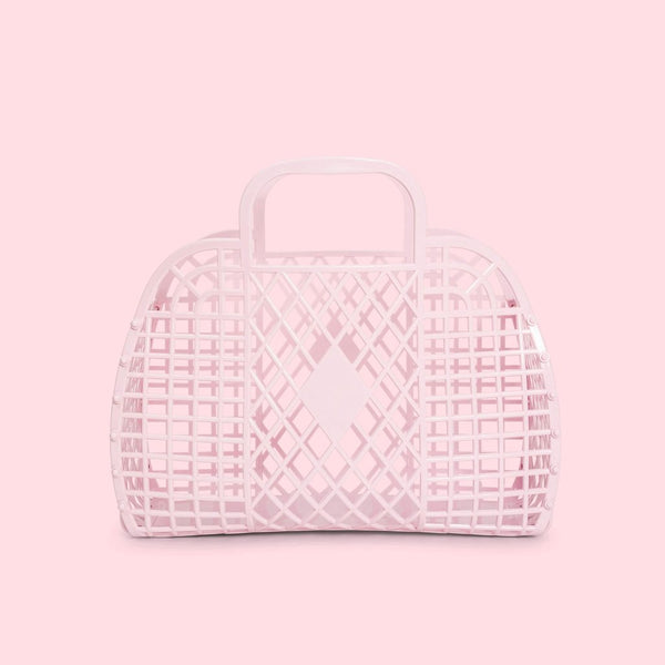 Small Retro Basket - Pink