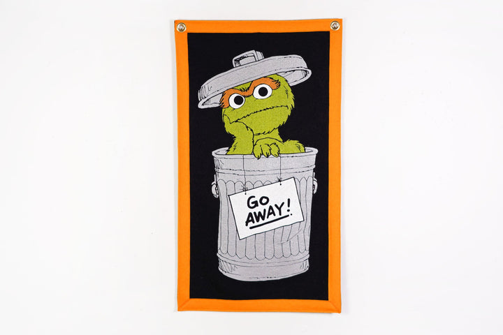 Oscar the Grouch Camp Flag