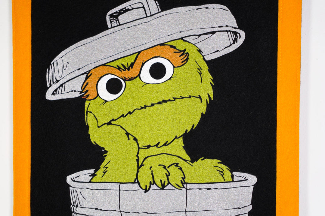 Oscar the Grouch Camp Flag