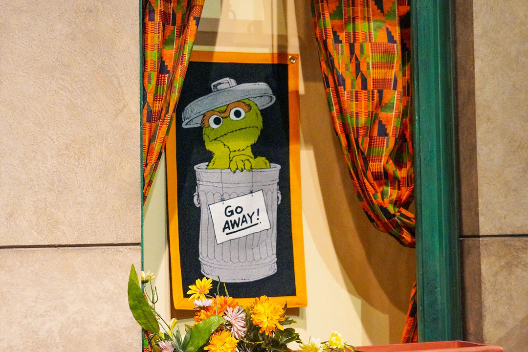 Oscar the Grouch Camp Flag