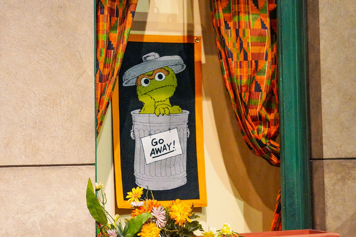 Oscar the Grouch Camp Flag