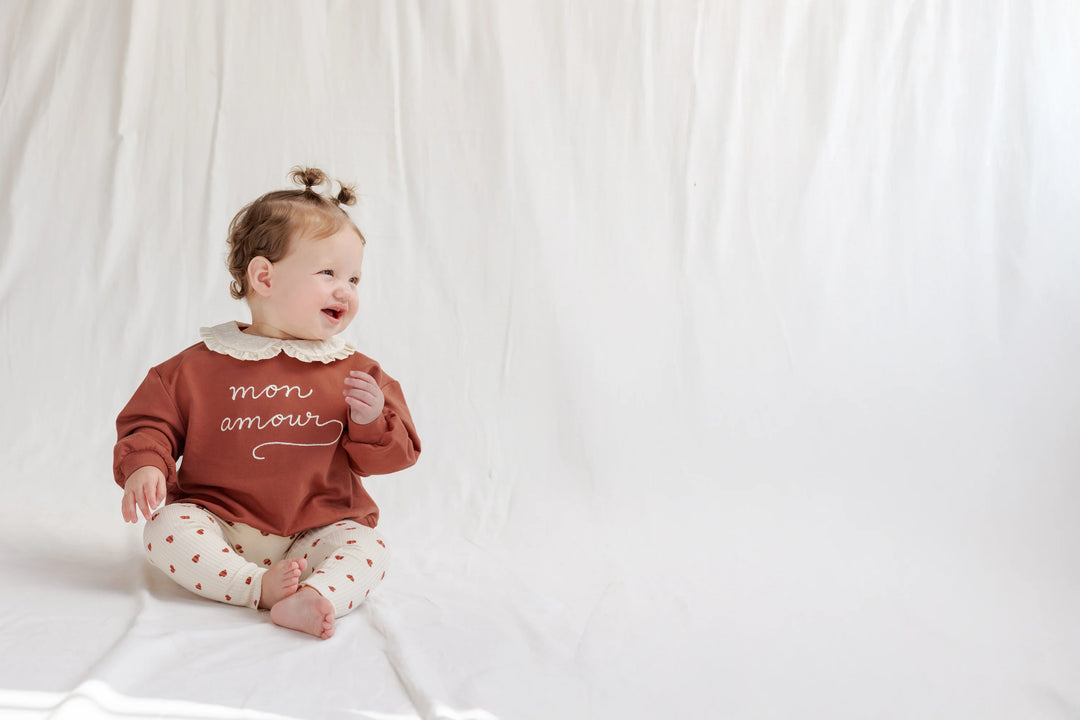 Mon Amour Collared Sweatshirt