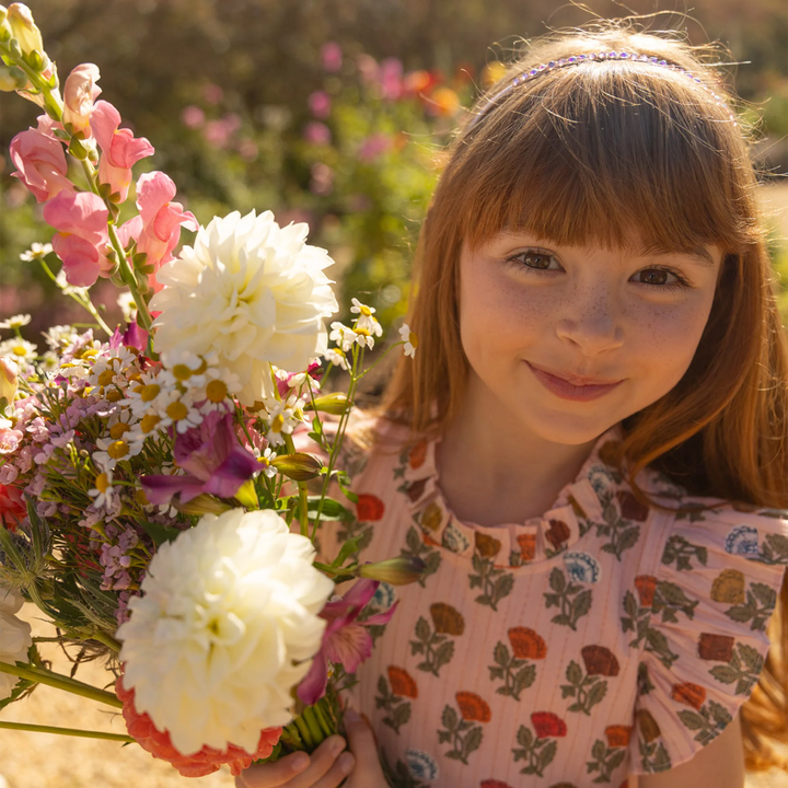 Multi Flower Jennifer Dress