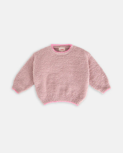 Ash Rose Boxy Fuzzy Sweater