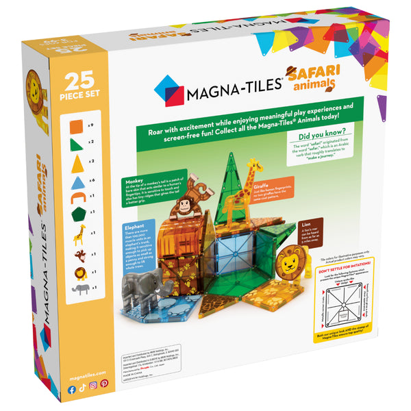 Magna-Tiles Safari Animals 25pc Set