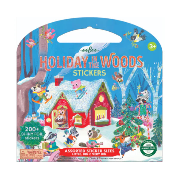 Holiday in the Woods Shiny Sticker Set of 200