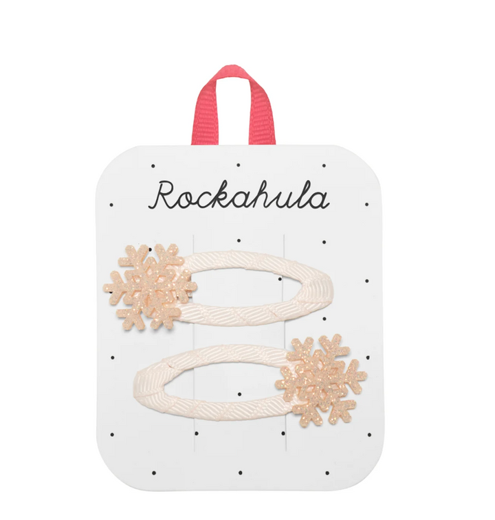 Shimmer Snowflake Clips S/2