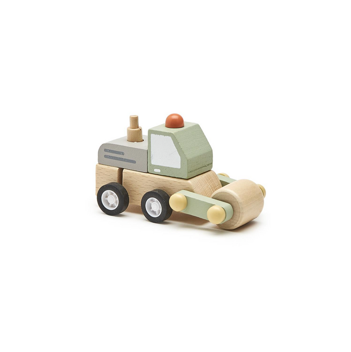 Wooden Wind Up Construction Vehicle