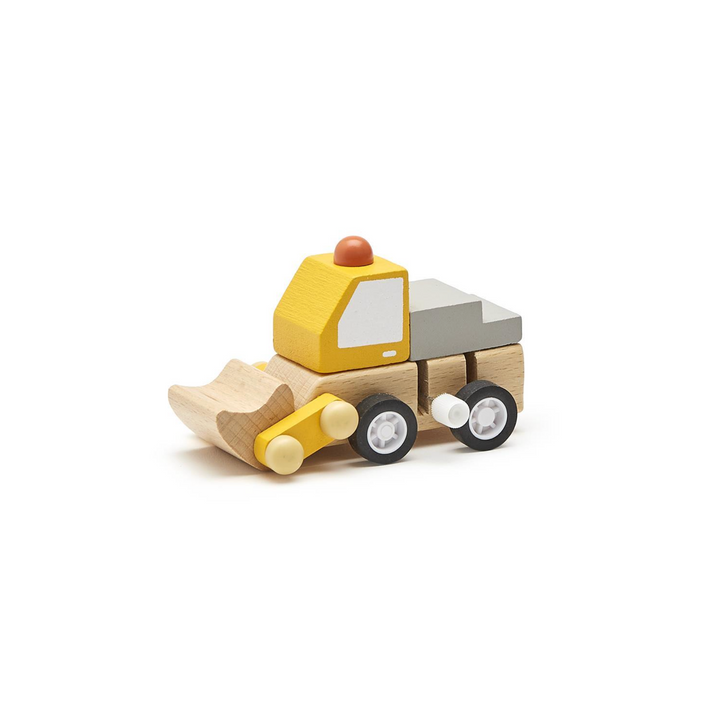 Wooden Wind Up Construction Vehicle